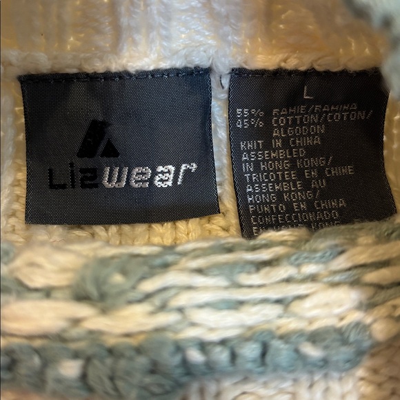 Vintage 80’s Liz Claiborne Lizwear Chunky Knit Sweater Size Large - Picture 2 of 8